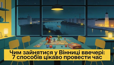 Чим зайнятися у Вінниці ввечері: 7 способів цікаво провести час